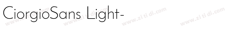 CiorgioSans Light字体转换